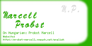 marcell probst business card